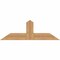 Ekena Millwork Portland Smooth Timber Gable Bracket, Western Red Cedar, 48"W x 16"H x 5 1/2"D x 5 1/2"F, 8/12 Pitch GBW048X16X0606POR00SWR - alternate 1